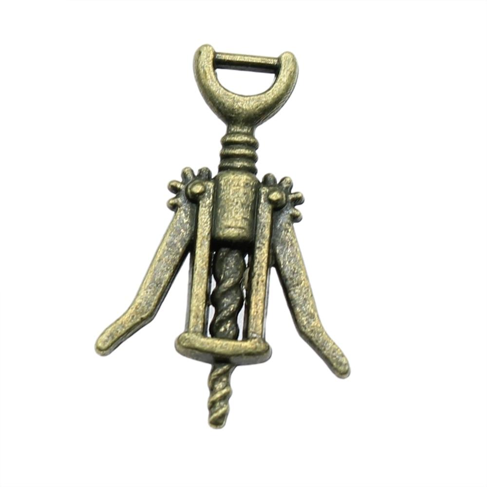 

10шт подвески для открывания вина подвески античная бронза цвет цинковый сплав 26х17мм