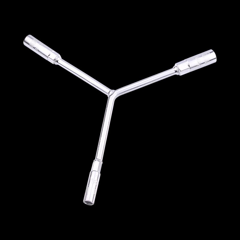 Multifunctional Y-Type Triple Socket Wrench Set for Motorcycles