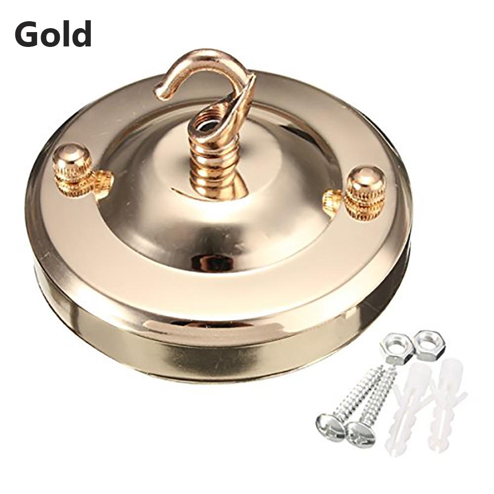 

Вінтажна металева гачок для лампи Практична промислова гачок для люстри Стельовий тримач Основа для світильника Світильник Стельовий гачок золотий