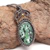 Handmade Ruby Zoisite Macrame Thread Gemstone Jewelry 20-36''Ad Necklace