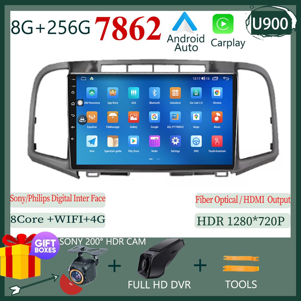 Android 14 Carplay Car Radio For Toyota Venza 2008 - 2016 Multimedia Video Player Navigation GPS Stereo 2Din DVD Head Unit Auto