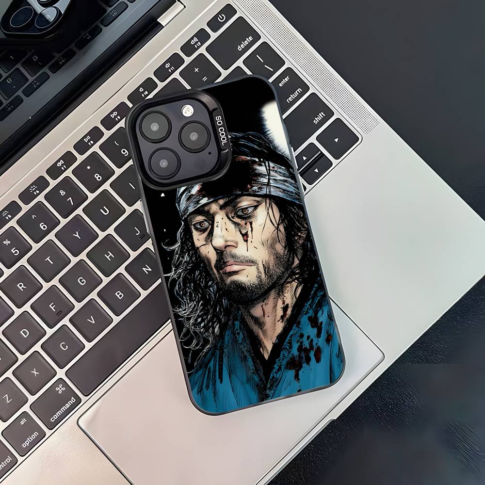 Vagabond Miyamoto Musashi For Black Candy Matte Cover iPhone 17,16,15,14,13,12,11,Pro,MAX,Plus
