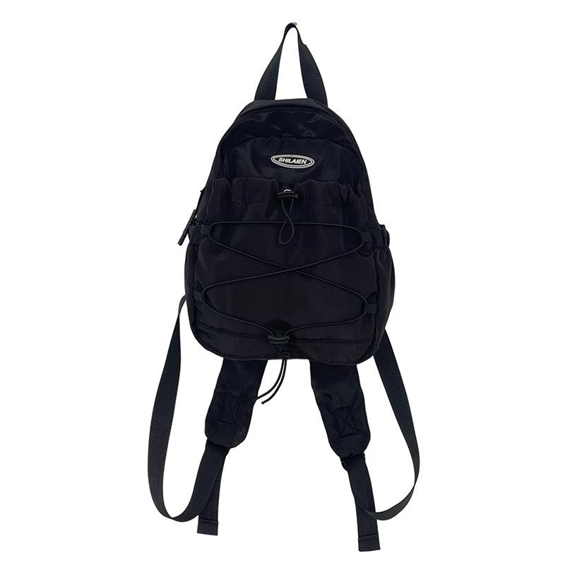 Schoolbag Japanese Mini Outdoor Mountaineering Small Backpack Women's Tide Cool Sports Adult Camping Hiking Lightweight Rope Backpack