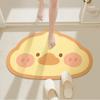 Lovely Milk Cow Shape Bathroom Doormat, Soft Plush Non-slip Absorbent Mat, Washable Rug For Cute Style Home Indoor Decor