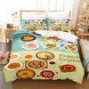 Housse De Couette 220X240 Pizza Gourmet Food Comforter Sets King Size Duvet Cover Set Orange Refreshing Series For Bedding Set