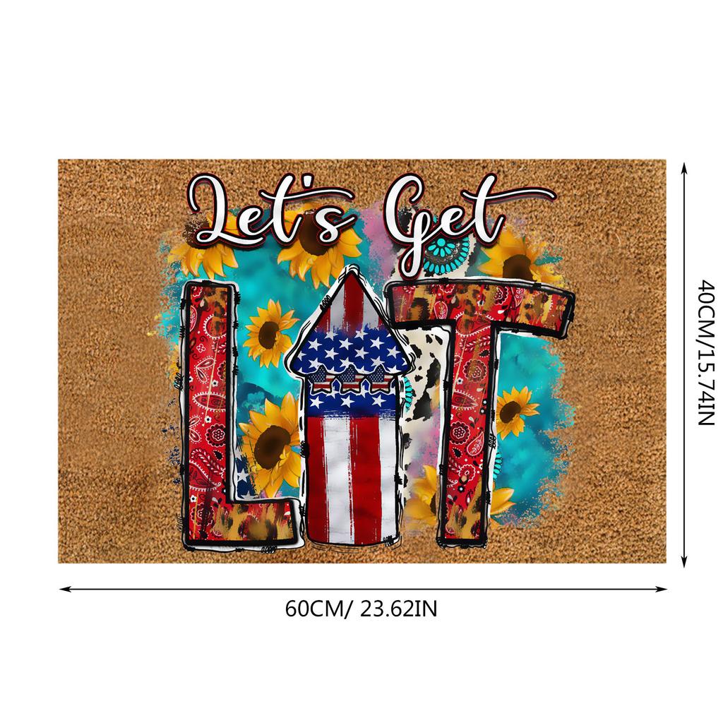 Independence Day Door Mats Bathroom Bedroom Living Room Floor Mats Household Non- Carpet