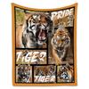 Tiger Blanket Super Soft Warm Bedding Animal Print Throw Blankets Sofa Couch Bedroom Decor Flannel Plush Blanket for All Season