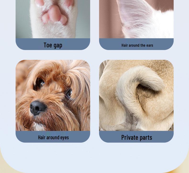 Elektryczny trymer do sierści łap i ciała dla kotów i psów