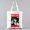 Bunny Girl Senpai Sakurajima Mai Shopper Bags Shopping Bag Tote Bag Shoulder Bag Canvas Bags Large Capacity College Handbag