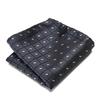 Men's Striped Jacquard Pocket Square for Weddings and Business Suits
