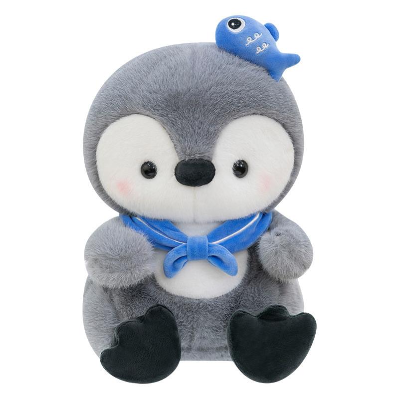 Fish Tie Bow Penguin Plush Toy Animal Stuffed Doll Cute Decoration Kids Gift