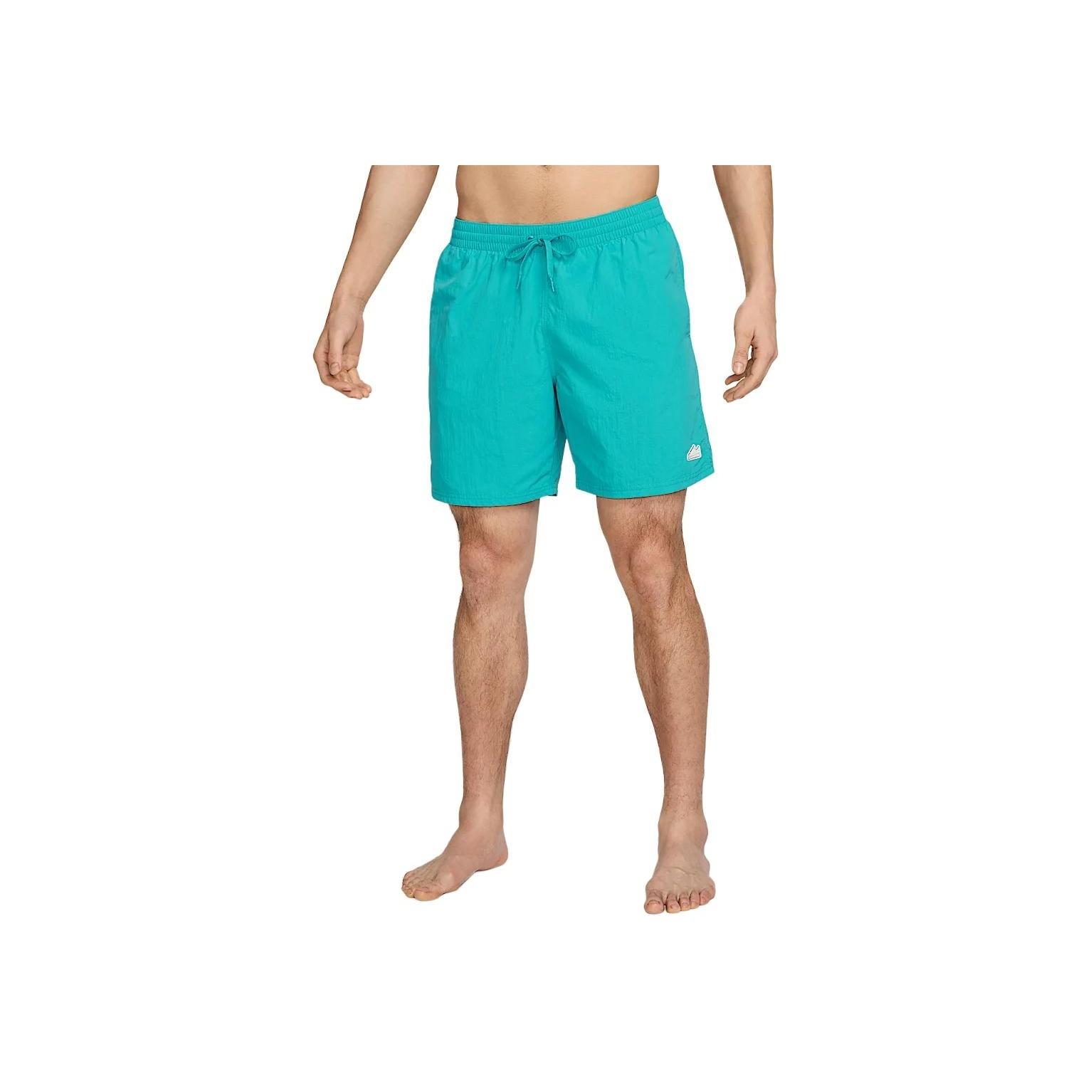

Nike Swim Breaker Fashion Versatile Lace-Up Beach Shorts Men shorts Cactus-Green White Black HV7078-345 S