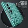 Electroplated Plastic Phone Case for Samsung Galaxy Z Fold 7 6 5 4 3 Fold6 Fold5 Fold4 Fold7 Hard Shell Hinge Protection Cover