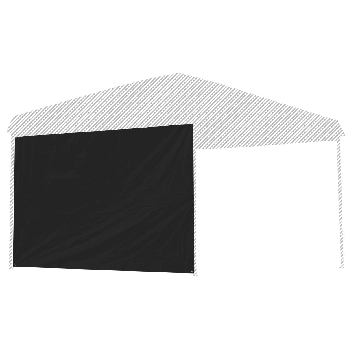 

FIELDOOR Tarp Tent Side Sheets, Wall-Mounted, for Steel and Aluminum Tarps [Black] [3.0m Tent Only] [1 Sheet]