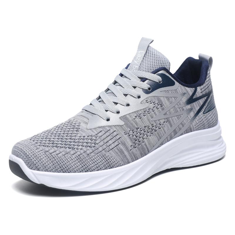 Modeschuhe Sneaker Low-Top runde Spitze Bequeme atmungsaktive Laufschuhe Rutschfeste Herren-Freizeitschuhe