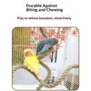 Linen Rope Diy Bendable Perch For Birds Non-Slip Easy To Install Suction Cup Bird Climbing Rope Chew-Proof Comfortable Grip