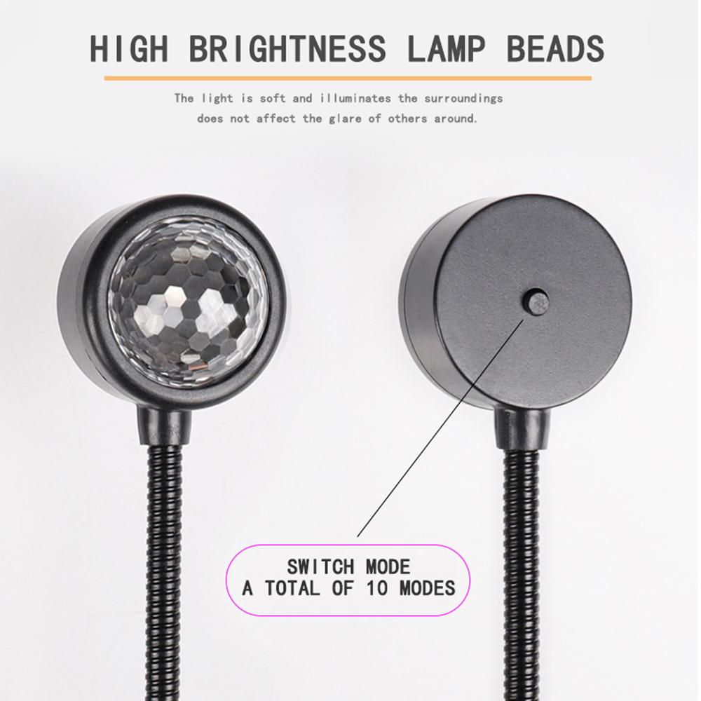 3W lumières d'ambiance de voiture projecteur de toit de voiture lumière DJ lumière Disco fête lampe de décoration ambiante Port USB RGB Auto décoration Soundlights