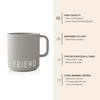 Mug - design letters - 1190071 - porcelaine - cylindrique - contemporain