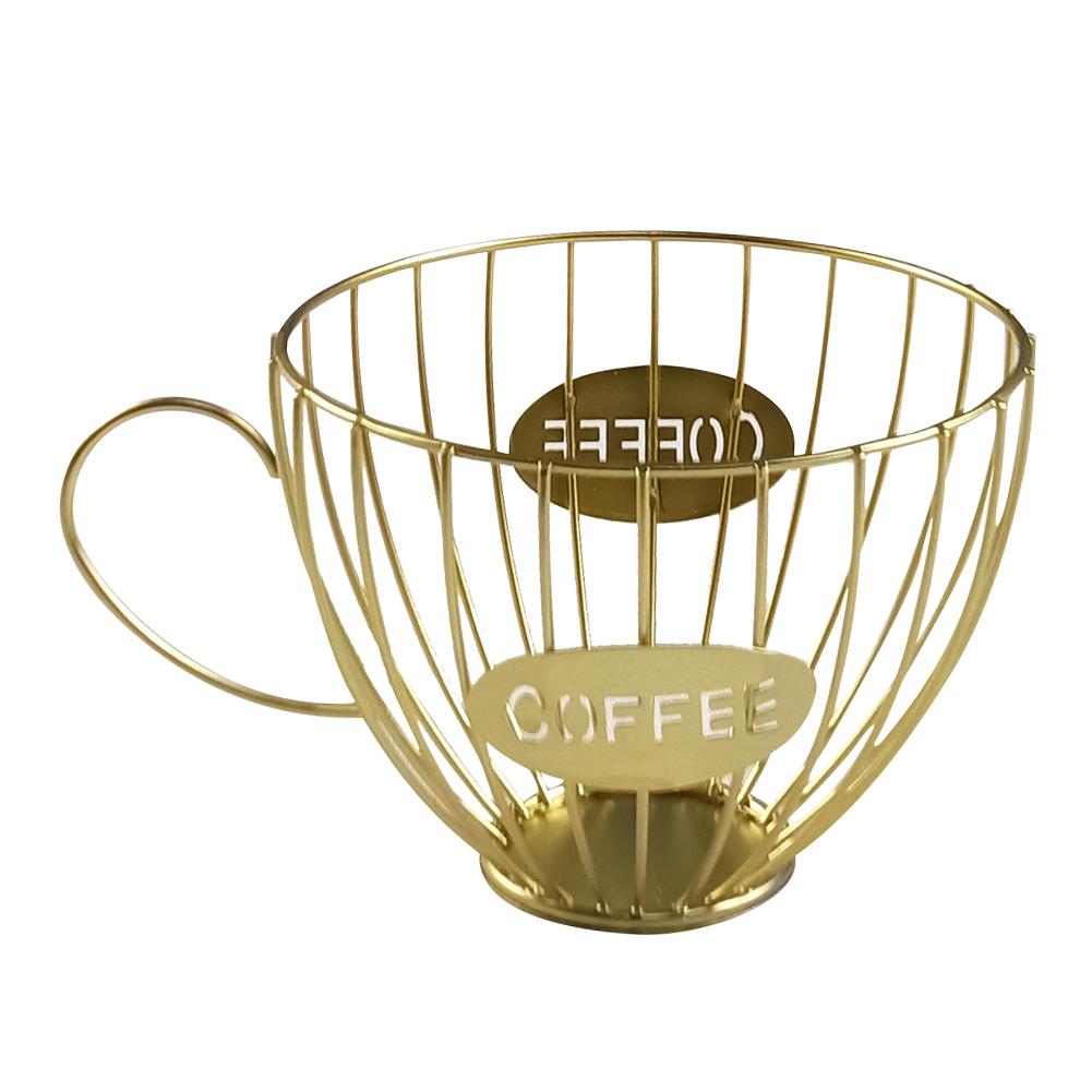 Coffee Capsule Storage Basket Fashionable Home Use Decor Shelf Classic Style Coffee Pod Organizer Holder Stand Container For Home Use Cafe Hotel