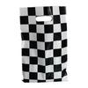 Black & White Racing Party Disposable Tableware Set: Paper Plates & Cups for Boy's Birthday