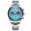 ADDIESDIVE Calendar Men's Quartz Watch Bubble Mirror Glass Chronograph Ceramic Bezel Wristwatches Super Luminous VK64 Watches