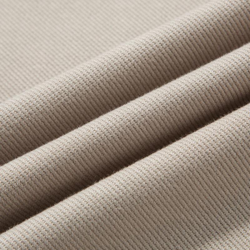 MONTAGUT Men's Twill Texture Easy-Care Long-Sleeve T-shirt