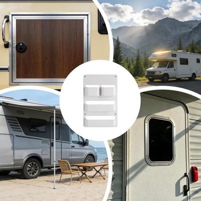 RV Storage Door Holder Waterproof Display Rack Door Organizer RV Storage Solutions For Boat Motorhome Trailer Toilet Cubicle