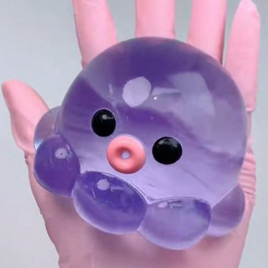 3 Stück Oktopus Squishy Stressabbau-Set Super Langsamer Rückprall , Niedliche Kreative Designs , Zufällige Zusammenstellung , Ideal für Partygeschenke