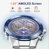 2024 Fashion Smart Watch 1.43 Inch Screen 400 mAh Bluetooth Call Voice Assistant Watch Sports Fitness Waterproof Smartwatch For Men