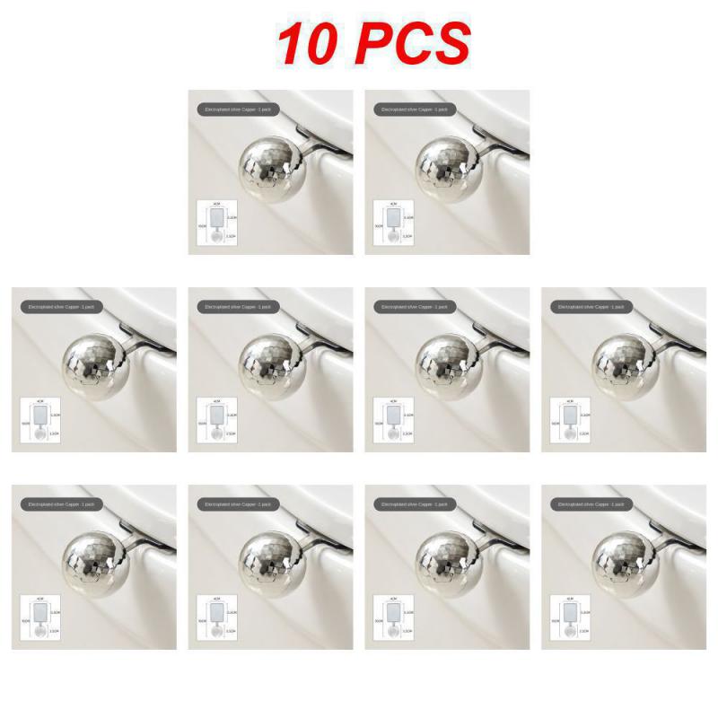 Portable Electroplated Toilet Lid Lifter Adhesive Type Toilet Ring Uncover Handle No Dirty Hands Toilet Lid Lifter Wall Hook