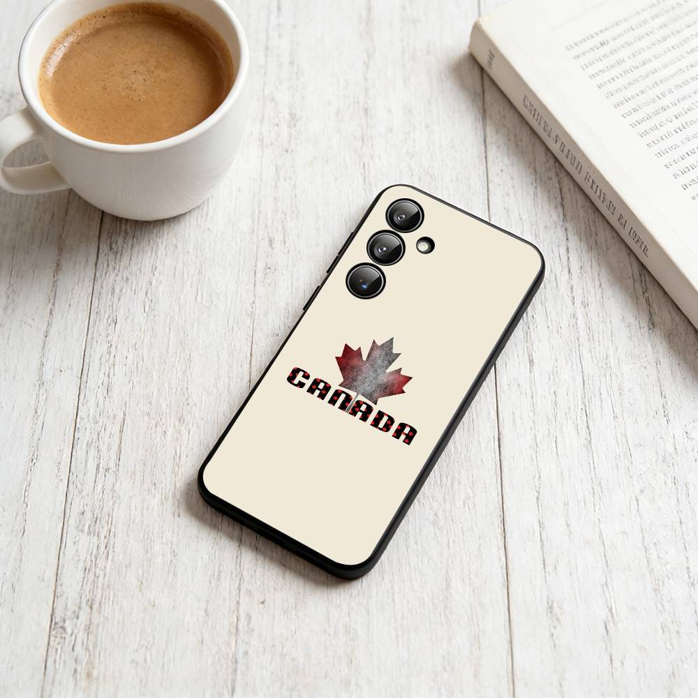 

Canada flag aesthetic Phone Case For Samsung Galaxy A73,A72,A71,A70,A53,A52,A51,Soft Silicone Black Cover Samsung a53 5g