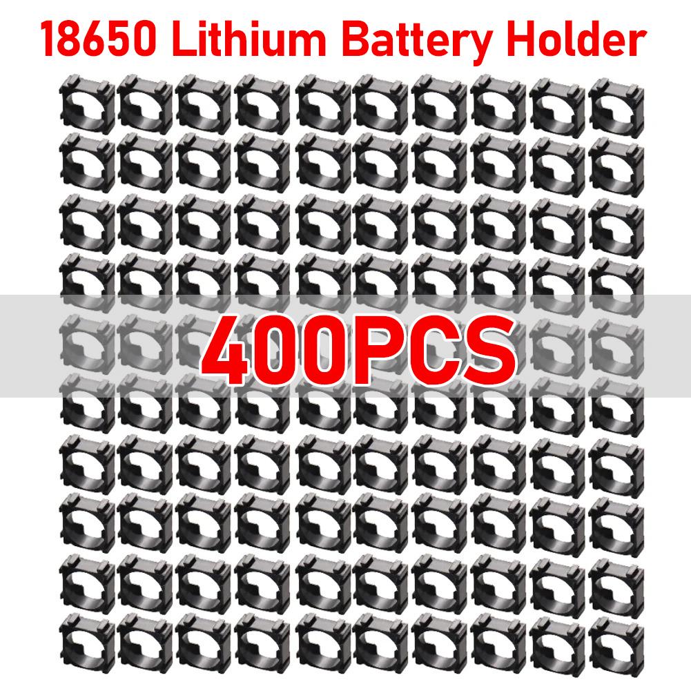 100-400PCS 18650 Lithium Battery Holder Cylindrical Anti Vibration Plastic Battery Pack Bracket Li-ion Battery Spacer Cell Holde