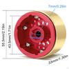 4 Pieces 1.9 Inches Beadlock Wheel Rim Replacement Metal Accessory Od 56.5mm for SCX10 TRX4 90046