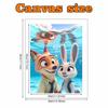 Disney DIY Pearl Art Painting Zootopia Nick and Judy In the Underwater World Home Wall Decoration Pearl Gem Painting Pictures Crafts Home Decoration