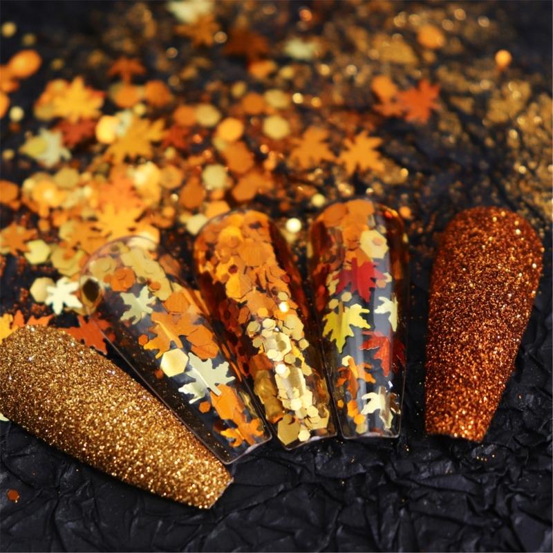 Snowflake Nail Art Glitter Christmas Nail Sequins Flakes 3D Snowflake Glitter for Acrylic Nail Design Christmas Powder