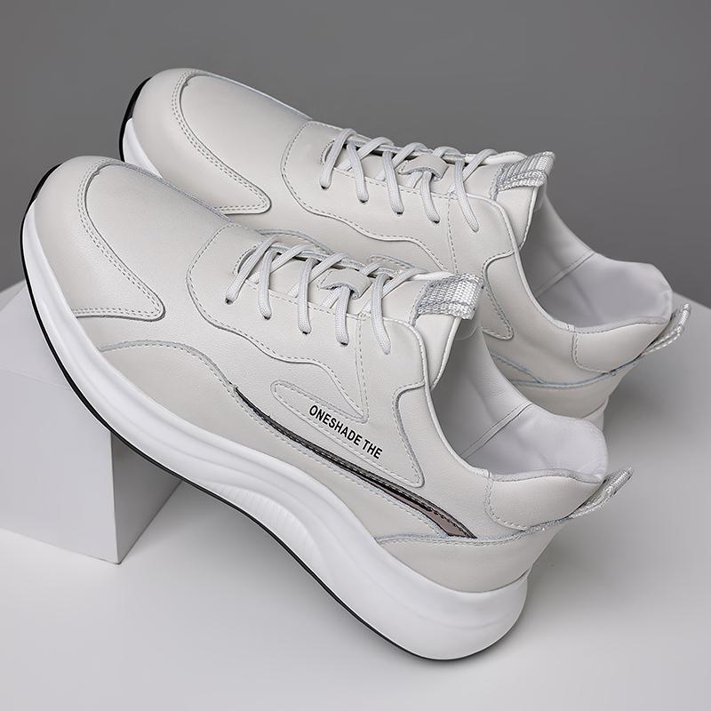 

Кожаная обувь для мужчин Натуральная кожа Повседневная обувь Модная деловая обувь Оксфорды Высококачественная дизайнерская рабочая обувь 44 белый