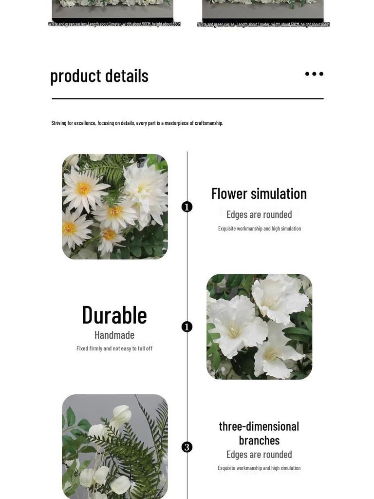 Large Silk Eucalyptus Floral Aisle Decoration for Weddings