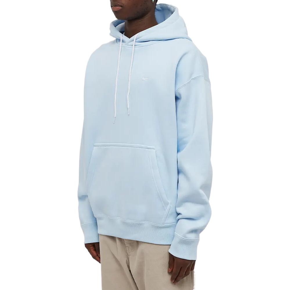 Nike NRG Solo Swoosh Fleece Hoodie Celestine Blue/White Men Streetwear CV0552-441