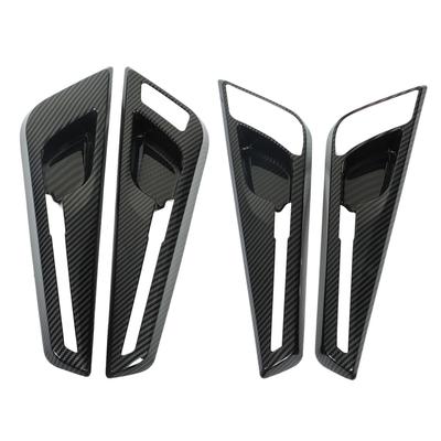 4Pcs Car Interior Door Handle Bowl Cover Trim Carbon Fiber Style Replacement for Kia EV6 2022 Up