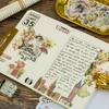 60pcs Vintage Stickers Decor Journaling Stationery Washi Paper Retro Flowers Leaves Plants Deco Stickers