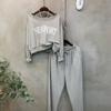 C S In The Room Women Newport Off Shoulder Crop SweatShirt pantS Set 3Color