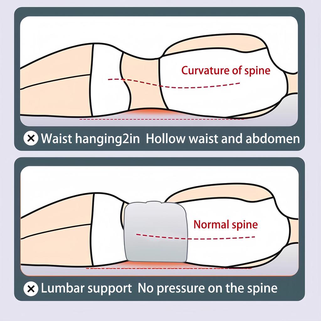 Waist Pillow Back Brace Support Belt Side Reclining Lumbar Support Belt Warming Brace for Back Lower Back Lumbar Pain Relief