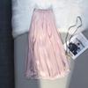 Women's Summer Korean-Style Slimming Chiffon Skirt: Elegant, Full-Skirted Midi Skirt, Long Skirt, A-Line Skirt