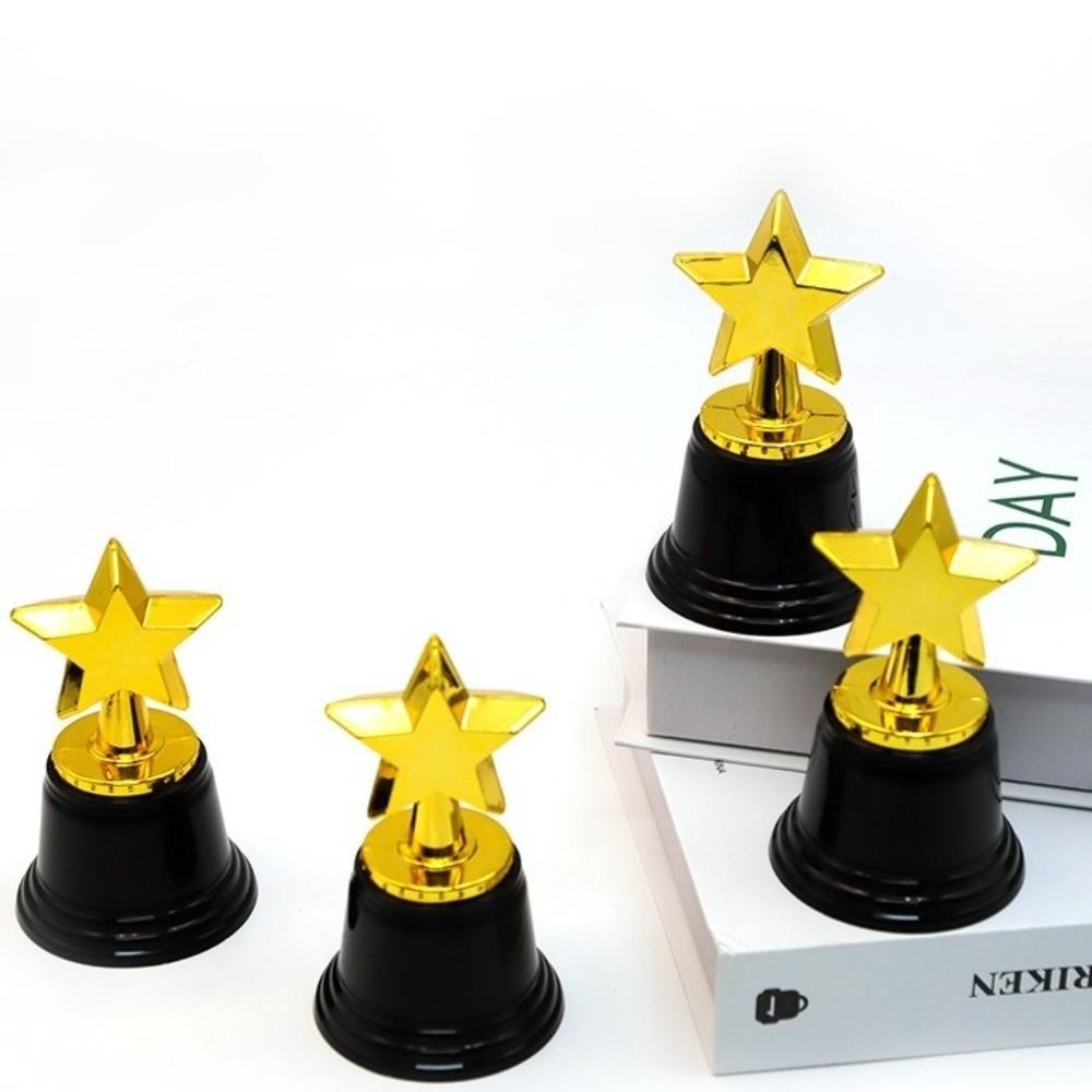 6Pack Plastic Star Trophies Plastic Material Kids Trophy Awards Star Trophy Awards  For Goodie Bags