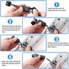 Trailer Hitch Coupler Lock Pin 1/4" Small Trailer Anti-Theft Trailer Hitch Connector Hitch Locks 2-1/2 Inch Wide RV Accessoriesv