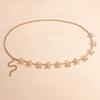 Vintage Metall Ausschnitt Blume Kette Ethnischer Stil Körperkette Lässige Dekoration Nähte Taillenkette Frauen