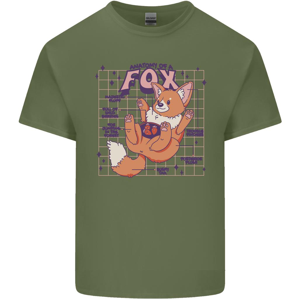 Anatomy of a Fox Foxes Funny Unisexs Light Cotton TShirt