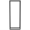 VidaXL Portant de bois de chauffage Noir mat 50x28x132 cm Acier 350306