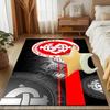 Intercontinental Football Crest Rug Game Carpet, Floor Mat for Bedroom Living Room Entryway Rug, Home Decor Idea Gift for Christmas birthday