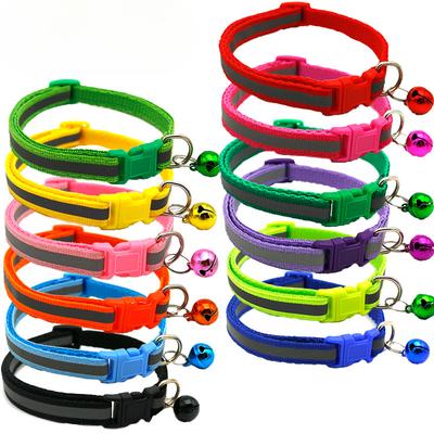 Plush Doll Collar Color Buckle Reflective Collar Patch Bell Collar Pet Dog Cat Collar